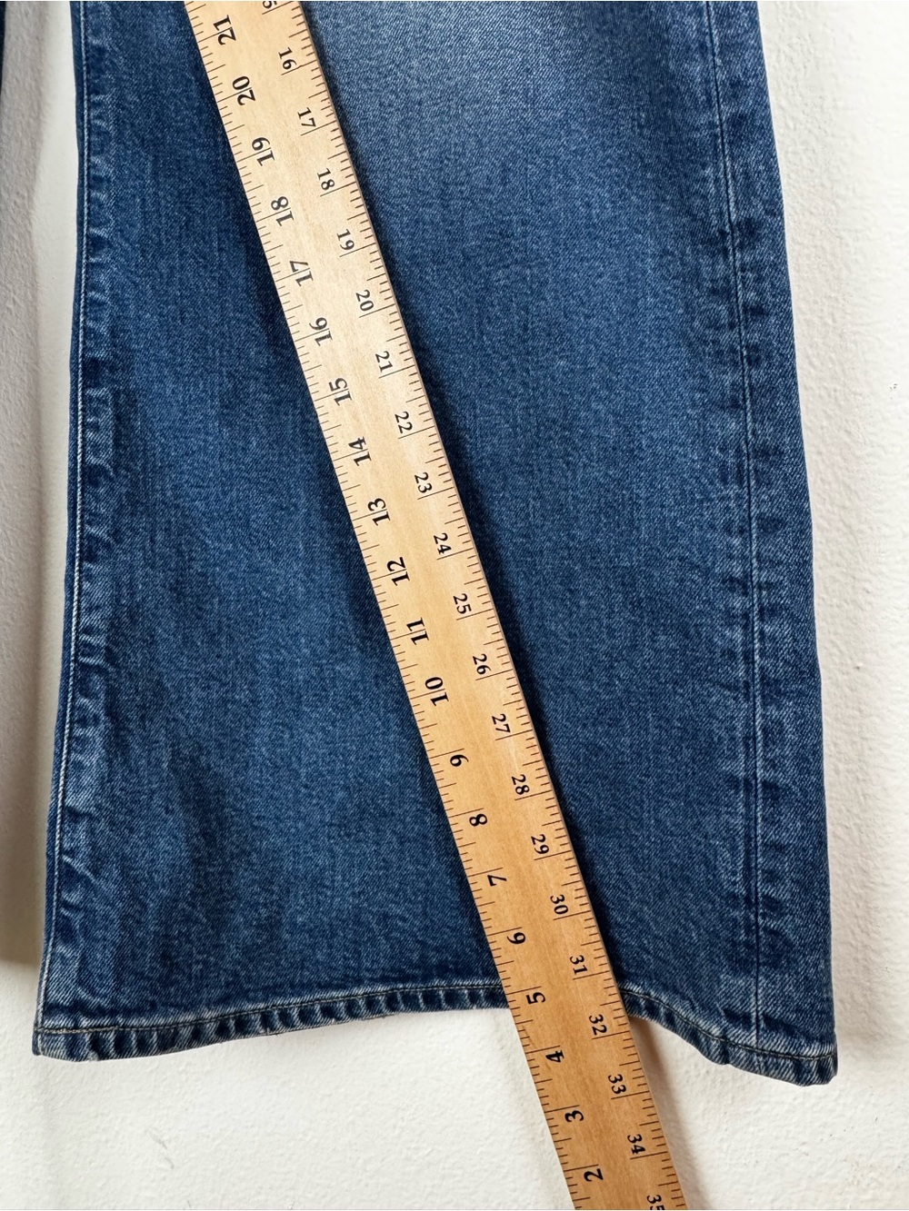 J.Crew Denim Trouser Jeans Wide Leg High Rise Size 30 Blue Charlotte Wash - Picture 14 of 15